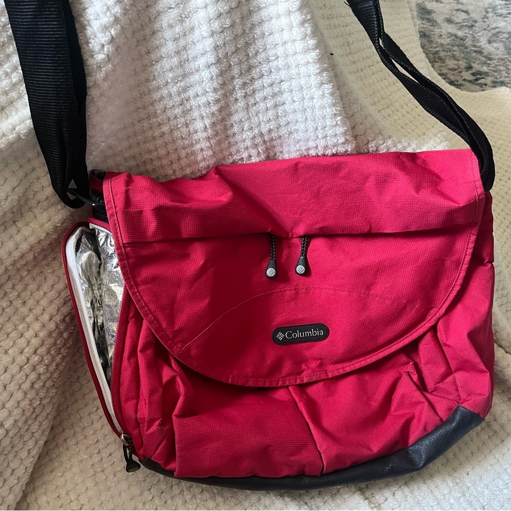 Columbia Red and Black Messenger Bag
